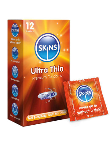 Skins (UK) Ultra Thin Condoms - 12 pack